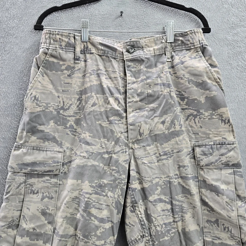 Propper Men‎ Pants 32L Gray Cargo Tiger Camouflage Air Force Utility Trouser Y2K